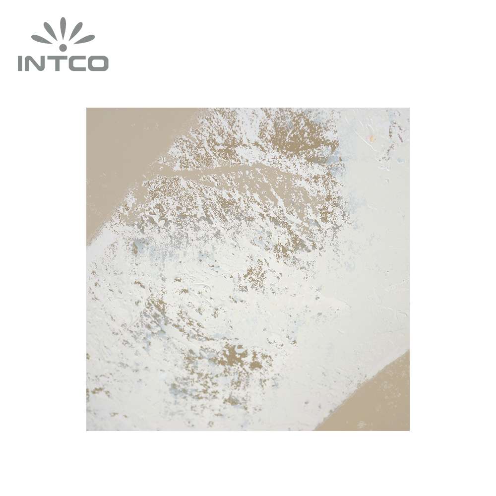 the white color details of Intco abstract framed wall art